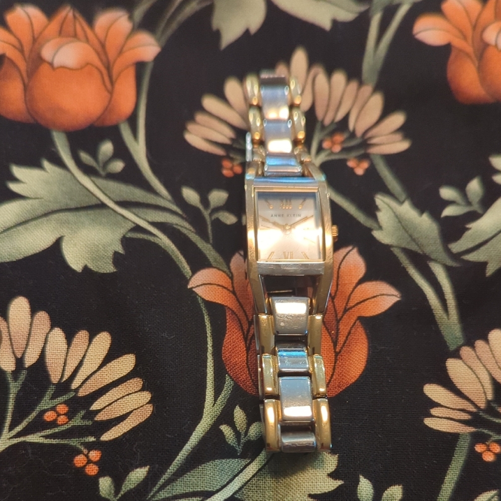 Anne Klein Gold and Silver Bracelet Watch